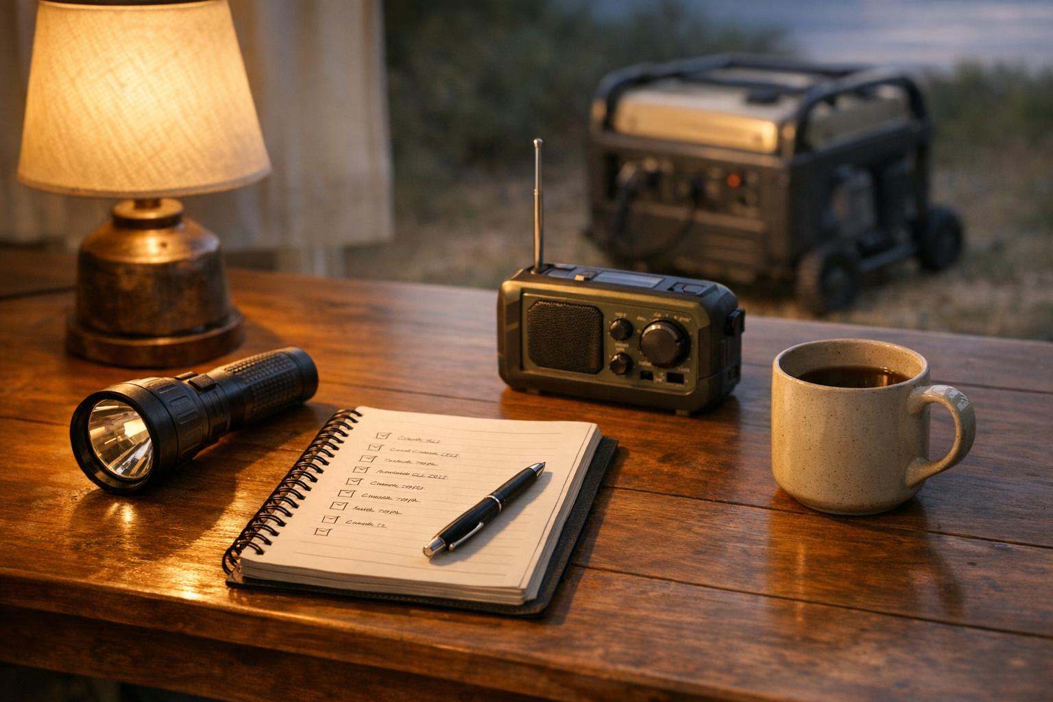 Build a Home Outage Power Plan Around a Portable Generator AI-generated editorial illustration.
